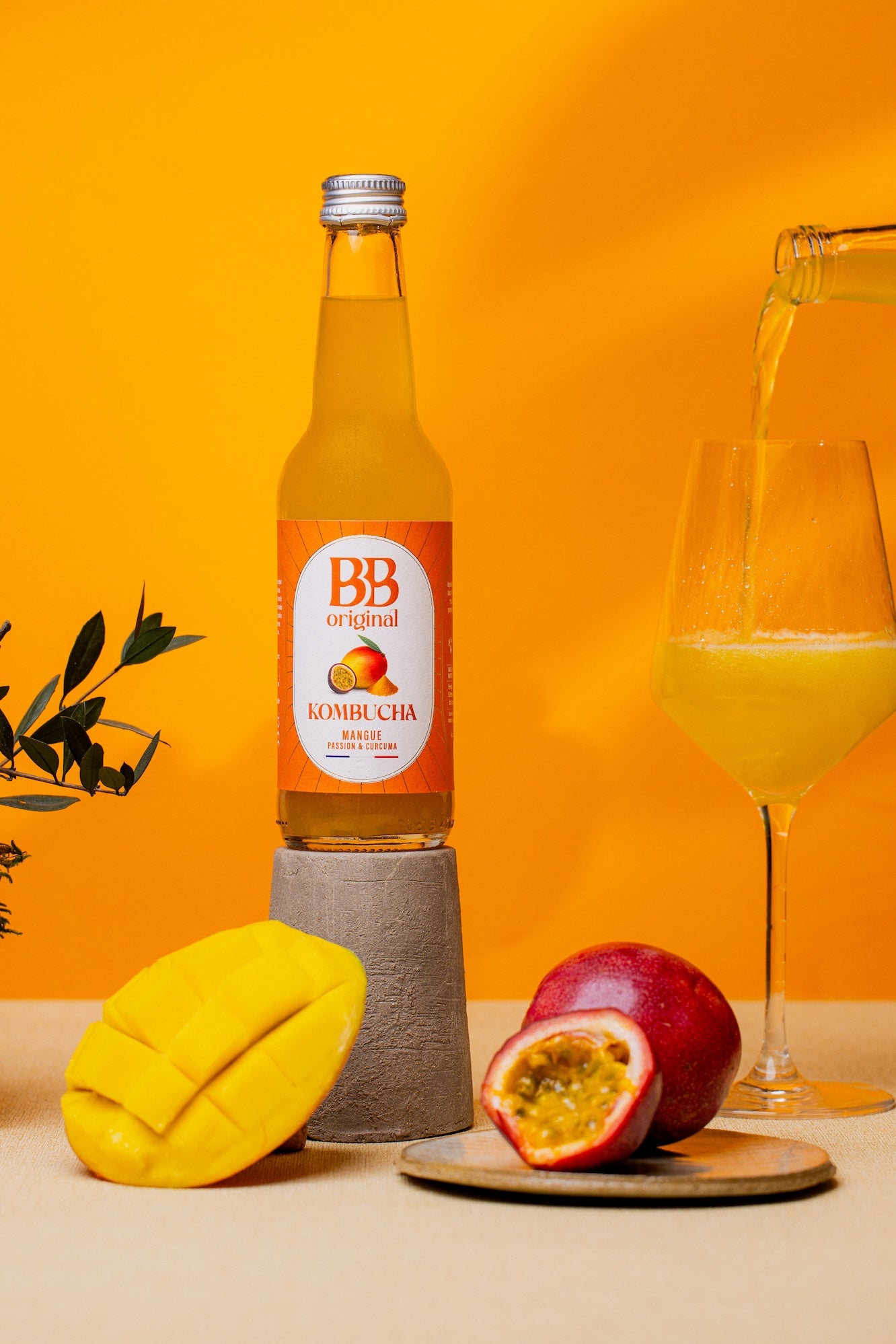 Kombucha Mangue Passion Curcuma