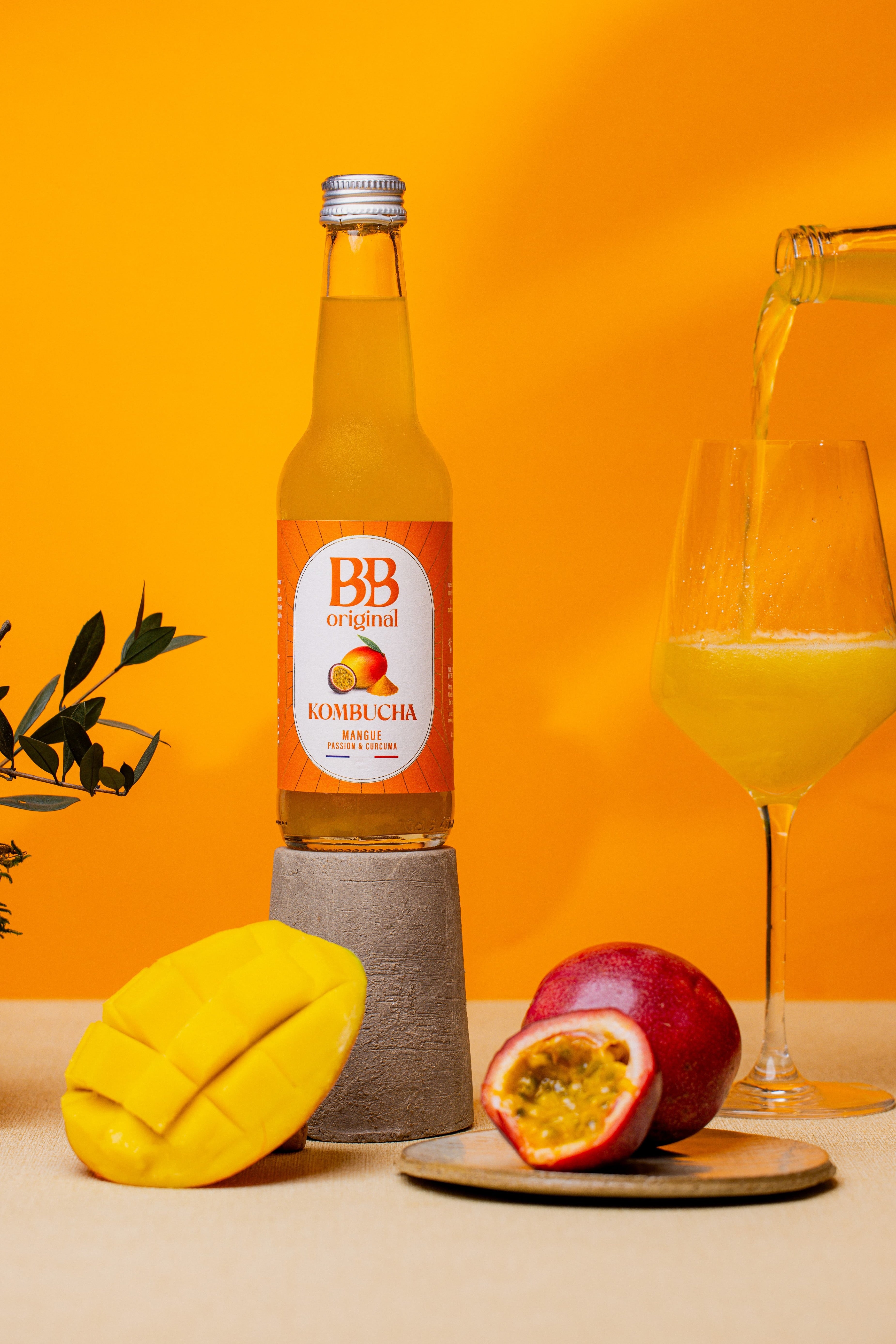 Kombucha Mangue Passion Curcuma